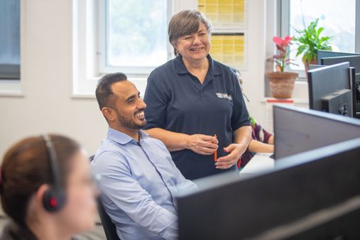 Operations advisers working together